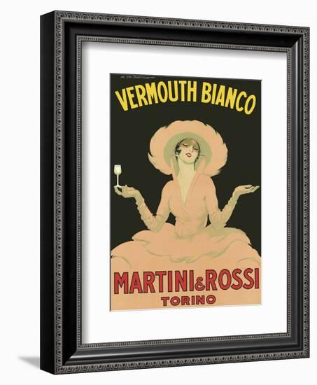 Vermouth Bianco - Martini & Rossi - Torino (Turin), Italy-Marcello Dudovich-Framed Art Print