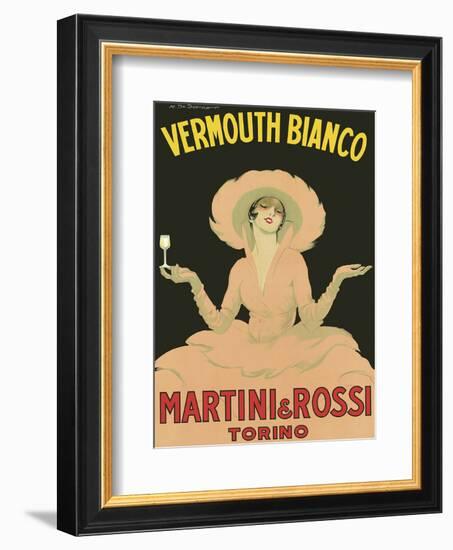 Vermouth Bianco - Martini & Rossi - Torino (Turin), Italy-Marcello Dudovich-Framed Art Print