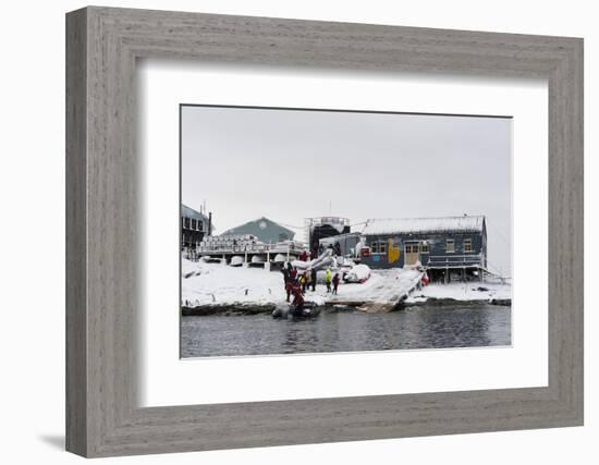 Vernadsky Research Base, the Ukrainian Antarctic station at Marina Point on Galindez Island in the -Sergio Pitamitz-Framed Photographic Print