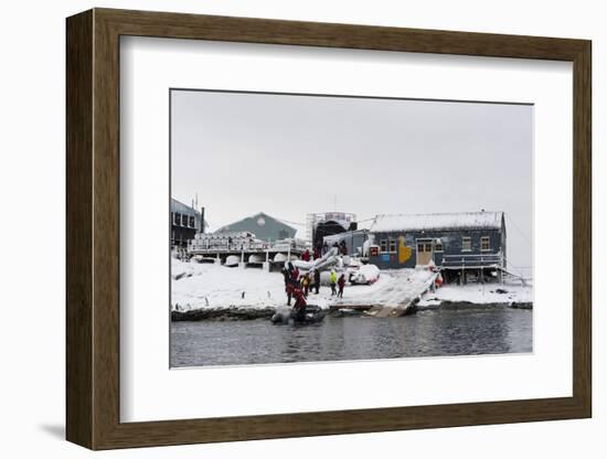 Vernadsky Research Base, the Ukrainian Antarctic station at Marina Point on Galindez Island in the -Sergio Pitamitz-Framed Photographic Print