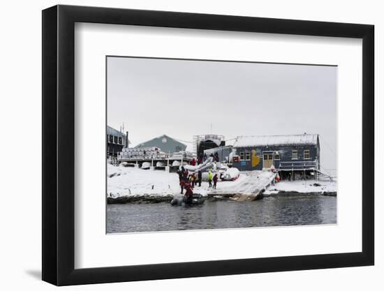 Vernadsky Research Base, the Ukrainian Antarctic station at Marina Point on Galindez Island in the -Sergio Pitamitz-Framed Photographic Print