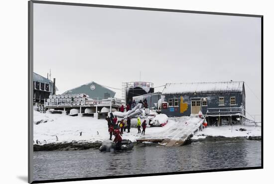 Vernadsky Research Base, the Ukrainian Antarctic station at Marina Point on Galindez Island in the -Sergio Pitamitz-Mounted Photographic Print