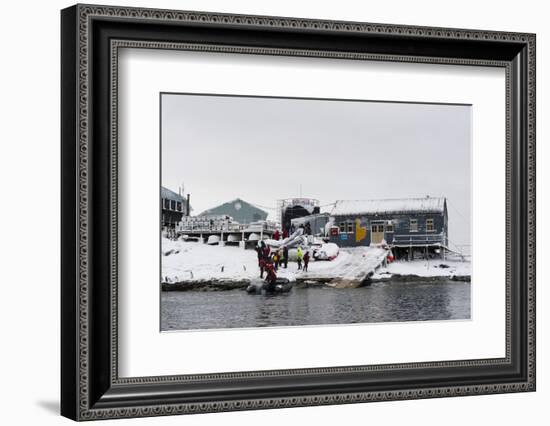 Vernadsky Research Base, the Ukrainian Antarctic station at Marina Point on Galindez Island in the -Sergio Pitamitz-Framed Photographic Print