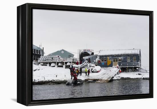 Vernadsky Research Base, the Ukrainian Antarctic station at Marina Point on Galindez Island in the -Sergio Pitamitz-Framed Premier Image Canvas