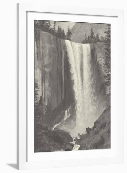 Vernal Falls, 1863 - Vintage-Albert Bierstadt-Framed Giclee Print