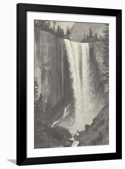 Vernal Falls, 1863 - Vintage-Albert Bierstadt-Framed Giclee Print