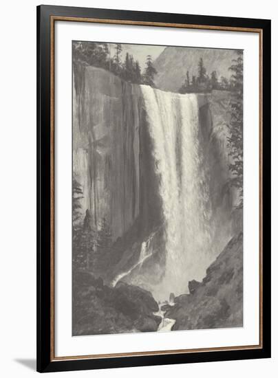 Vernal Falls, 1863 - Vintage-Albert Bierstadt-Framed Giclee Print