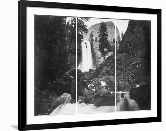 Vernal Falls, 300 Ft., Yosemite-Carleton E Watkins-Framed Giclee Print