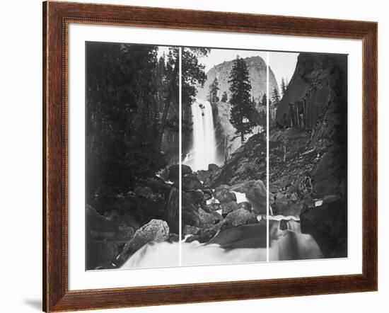 Vernal Falls, 300 Ft., Yosemite-Carleton E Watkins-Framed Giclee Print