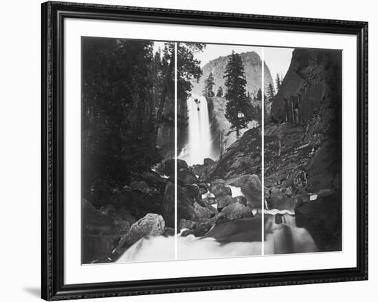 Vernal Falls, 300 Ft., Yosemite-Carleton E Watkins-Framed Giclee Print