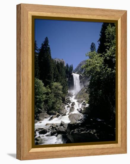 Vernal Falls, 318Ft., Yosemite National Park, Unesco World Heritage Site, California, USA-Geoff Renner-Framed Premier Image Canvas