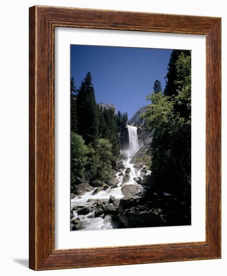 Vernal Falls, 318Ft., Yosemite National Park, Unesco World Heritage Site, California, USA-Geoff Renner-Framed Photographic Print