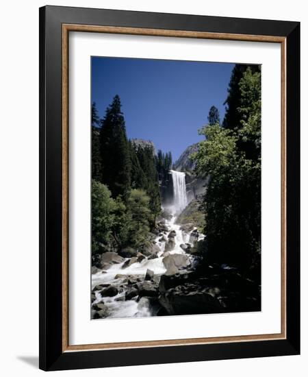 Vernal Falls, 318Ft., Yosemite National Park, Unesco World Heritage Site, California, USA-Geoff Renner-Framed Photographic Print