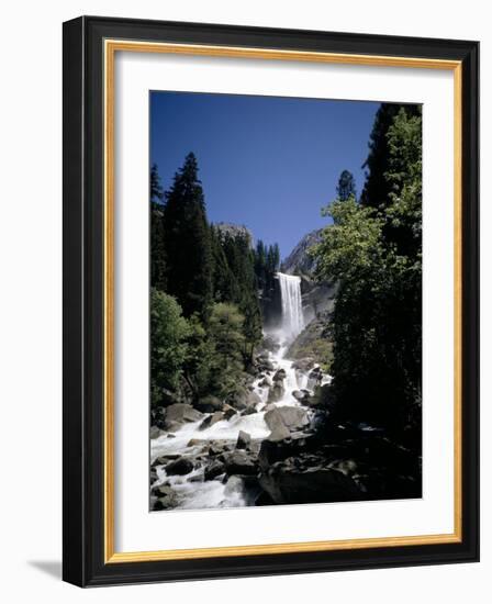 Vernal Falls, 318Ft., Yosemite National Park, Unesco World Heritage Site, California, USA-Geoff Renner-Framed Photographic Print