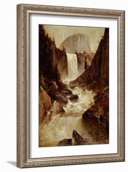 Vernal Falls, Yosemite, 1889-Thomas Hill-Framed Giclee Print