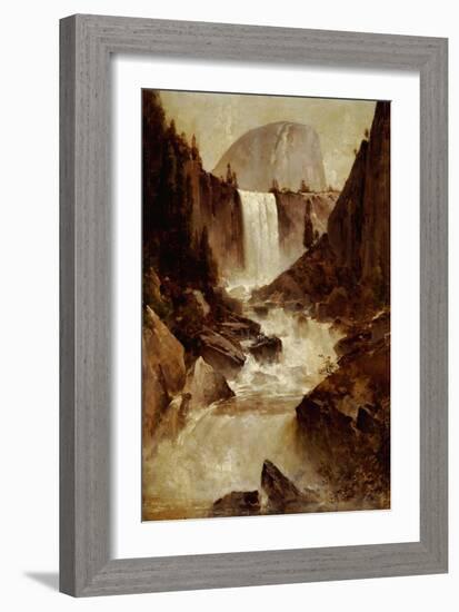Vernal Falls, Yosemite, 1889-Thomas Hill-Framed Giclee Print