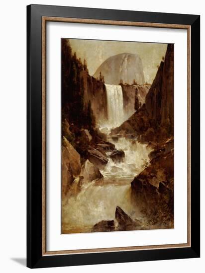 Vernal Falls, Yosemite, 1889-Thomas Hill-Framed Giclee Print