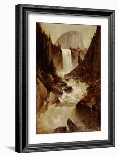 Vernal Falls, Yosemite, 1889-Thomas Hill-Framed Giclee Print