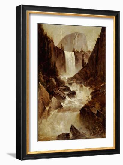 Vernal Falls, Yosemite, 1889-Thomas Hill-Framed Giclee Print