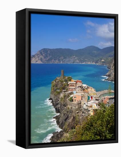 Vernazza, Cinque Terre, Riviera Di Levante, Liguria, Italy-Jon Arnold-Framed Premier Image Canvas