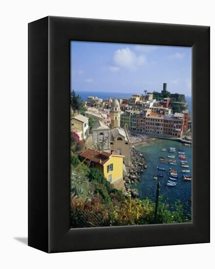 Vernazza, Cinque Terre, Unesco World Heritage Site, Italian Riviera, Liguria, Italy, Europe-Sheila Terry-Framed Premier Image Canvas