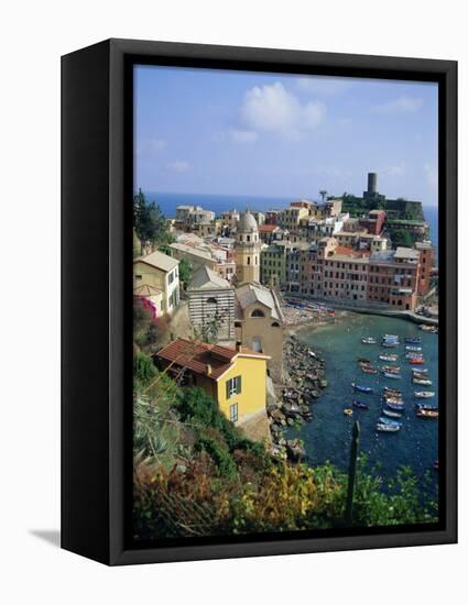 Vernazza, Cinque Terre, Unesco World Heritage Site, Italian Riviera, Liguria, Italy, Europe-Sheila Terry-Framed Premier Image Canvas