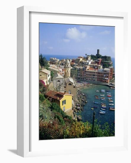 Vernazza, Cinque Terre, Unesco World Heritage Site, Italian Riviera, Liguria, Italy, Europe-Sheila Terry-Framed Photographic Print