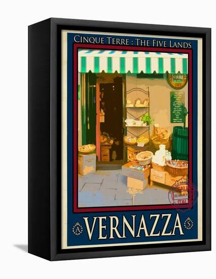 Vernazza Italian Riviera 3-Anna Siena-Framed Premier Image Canvas