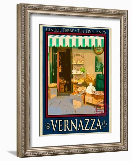 Vernazza Italian Riviera 3-Anna Siena-Framed Giclee Print