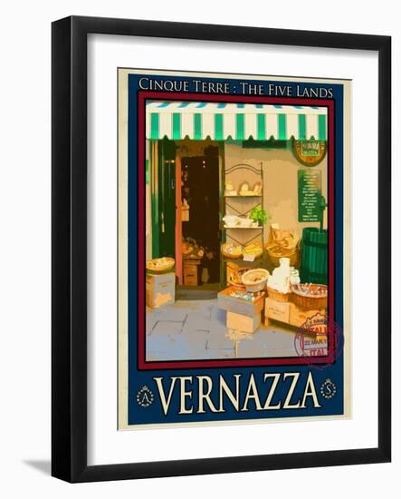 Vernazza Italian Riviera 3-Anna Siena-Framed Giclee Print