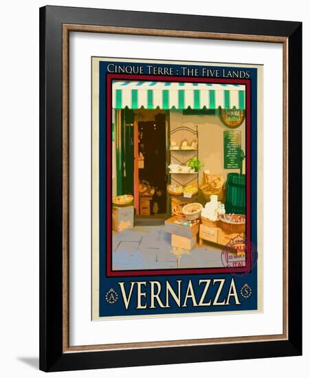 Vernazza Italian Riviera 3-Anna Siena-Framed Giclee Print