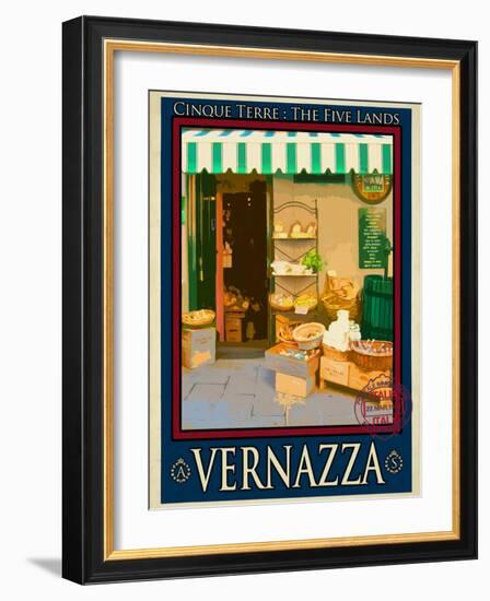 Vernazza Italian Riviera 3-Anna Siena-Framed Giclee Print