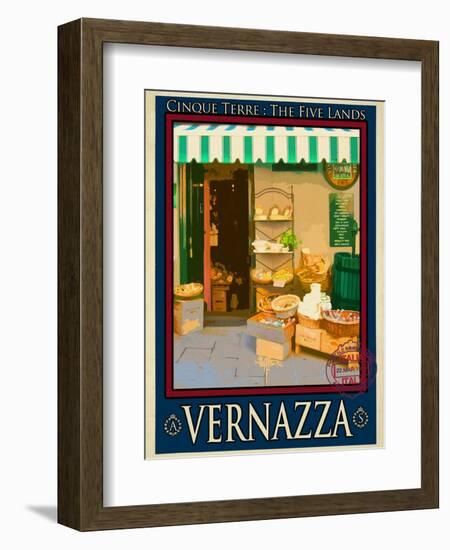 Vernazza Italian Riviera 3-Anna Siena-Framed Giclee Print