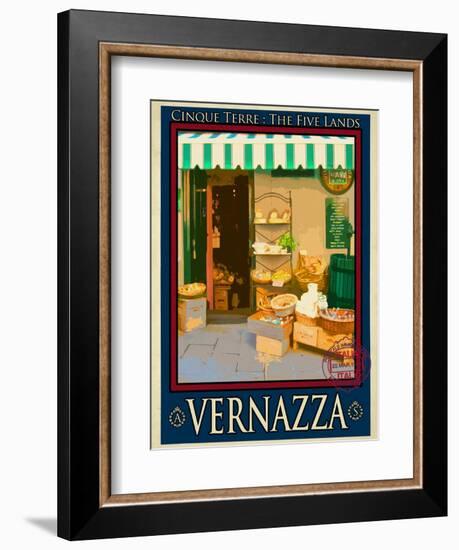 Vernazza Italian Riviera 3-Anna Siena-Framed Giclee Print