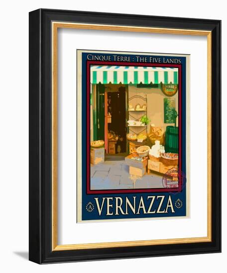 Vernazza Italian Riviera 3-Anna Siena-Framed Giclee Print