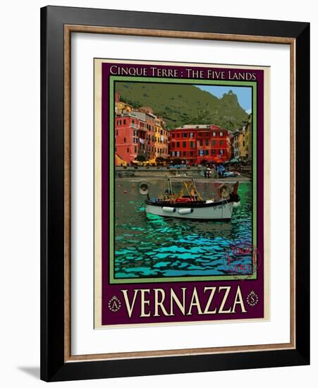 Vernazza Italian Riviera 4-Anna Siena-Framed Giclee Print