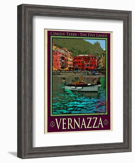 Vernazza Italian Riviera 4-Anna Siena-Framed Giclee Print