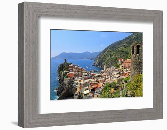 Vernazza, Italian Riviera, Cinque Terre, UNESCO World Heritage Site, Liguria, Italy, Europe-Hans-Peter Merten-Framed Photographic Print