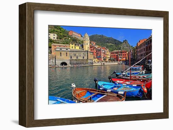 Vernazza, Italian Riviera, Cinque Terre, UNESCO World Heritage Site, Liguria, Italy, Europe-Hans-Peter Merten-Framed Photographic Print