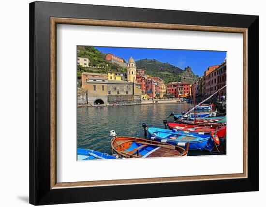 Vernazza, Italian Riviera, Cinque Terre, UNESCO World Heritage Site, Liguria, Italy, Europe-Hans-Peter Merten-Framed Photographic Print