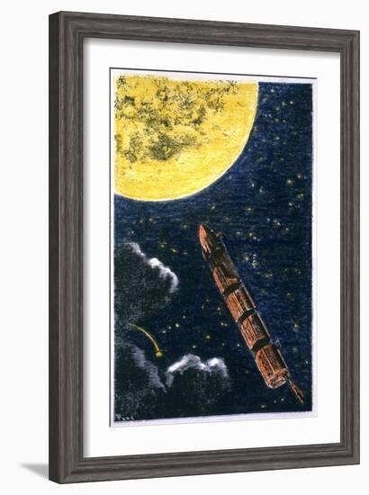 Verne: From Earth To Moon-null-Framed Giclee Print