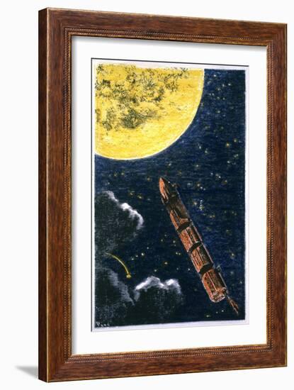 Verne: From Earth To Moon-null-Framed Giclee Print