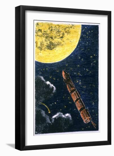 Verne: From Earth To Moon-null-Framed Giclee Print