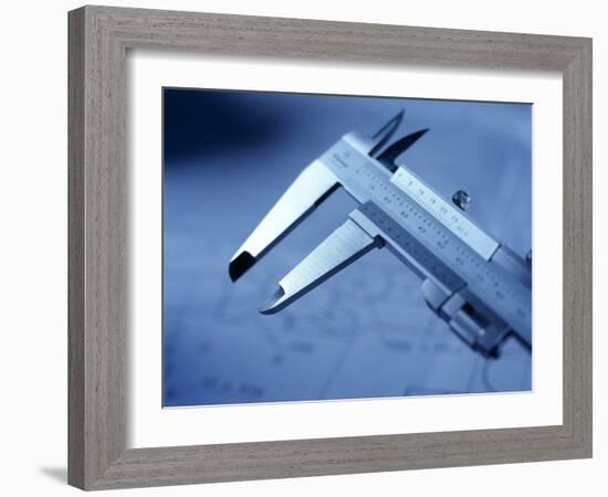 Vernier Calipers-Tek Image-Framed Photographic Print