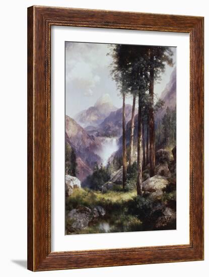 Vernon Falls, Yosemite Valley-Thomas Moran-Framed Giclee Print