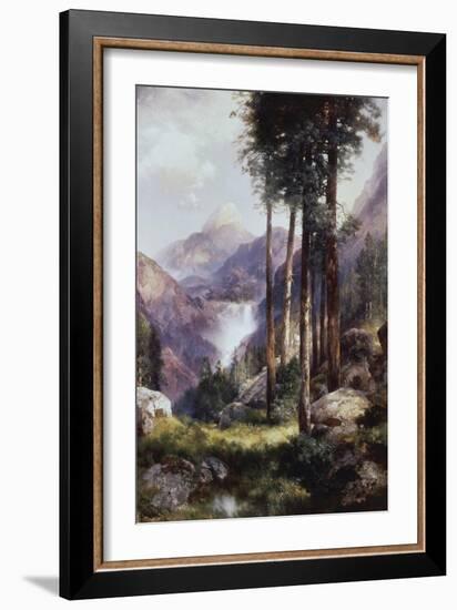 Vernon Falls, Yosemite Valley-Thomas Moran-Framed Giclee Print