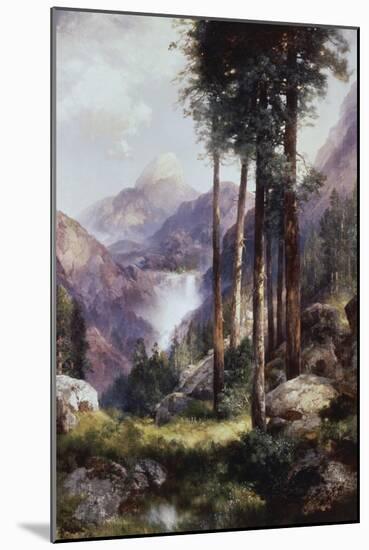 Vernon Falls, Yosemite Valley-Thomas Moran-Mounted Giclee Print