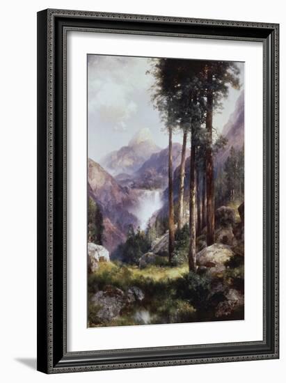 Vernon Falls, Yosemite Valley-Thomas Moran-Framed Giclee Print