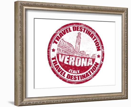 Verona Stamp-radubalint-Framed Art Print