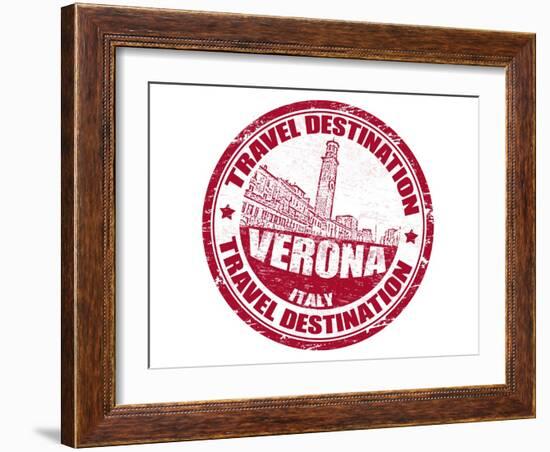 Verona Stamp-radubalint-Framed Art Print